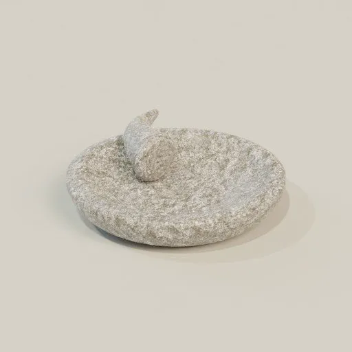Traditional Javanese Stone Mortar