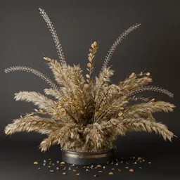SJ-beautiful pampas decorative bouquet