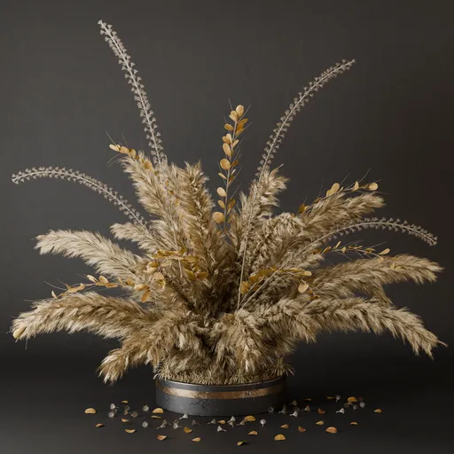 SJ-beautiful pampas decorative bouquet