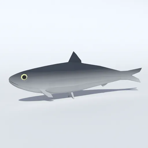 Low Poly Sardine Animated