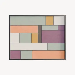 Abstract Painting De Stijl-Inspired