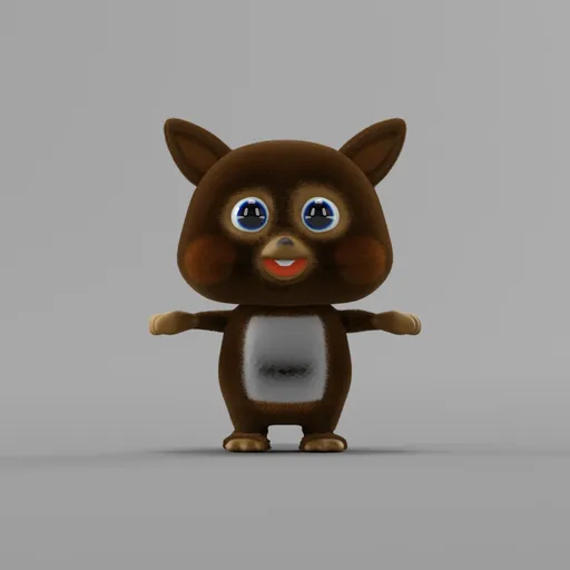 Furry cute pet rigged