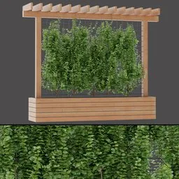 Garden Vine Trellis Row