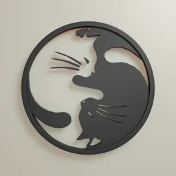 Two Cats Decorative Picture Frame