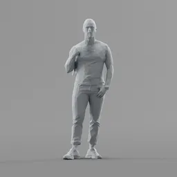 Lowpoly Male Standing