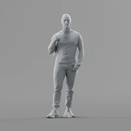 Lowpoly Male Standing