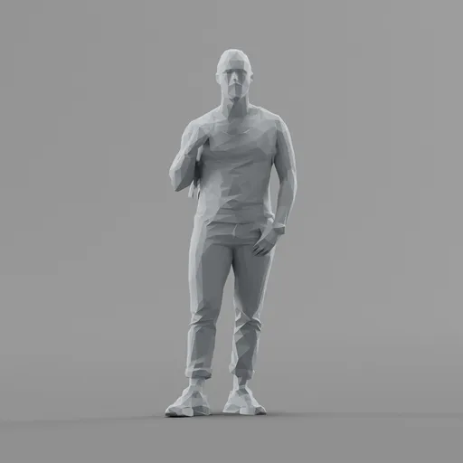 Lowpoly Male Standing