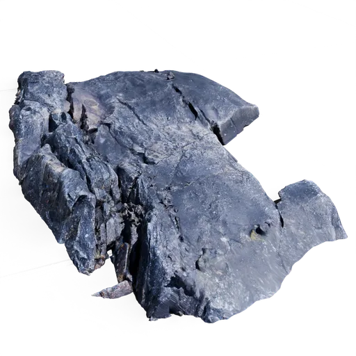 Dark Flat River Rocks