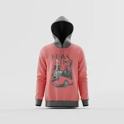 Night City Car Graphic Hoodie