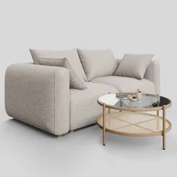 Hangover Loveseat Cream