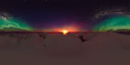 Night Aurora Lights Aerial Clouds