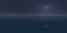 Seawater HDR at night