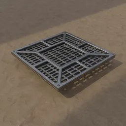 Industrial Sci-Fi Floor Tile