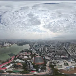 Bluesky building city clouds