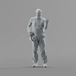 Lowpoly Construction Worker