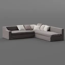 Sofa Sectional Waterfall Upholstery