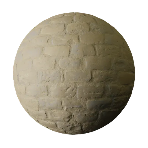 Dusty Beige Worn Cobblestones
