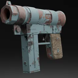 Old Stylized US Army Gun