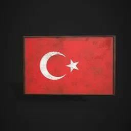 Turkey Flag Picture Frame