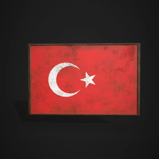 Turkey Flag Picture Frame