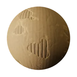 Procedural damaged cardboard