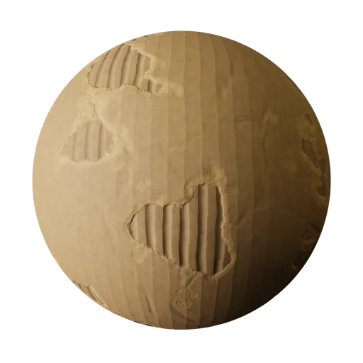 Procedural damaged cardboard