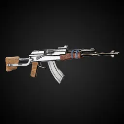 Apocalyptic Game-Ready Guns + 4K Textures | BlenderKit Series