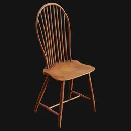 Antique Windsor Bow-Back Chair