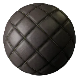 Diamond Quilted Stitch Old Leather Brown