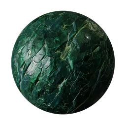 Emerald green gem stone malachite