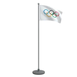 Animated Flag of Olympic