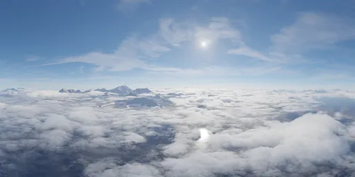 Aerial Cloudscape Mountains Landscape