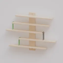 IKEA LUSTIGT Birch Plywood Wall Shelf