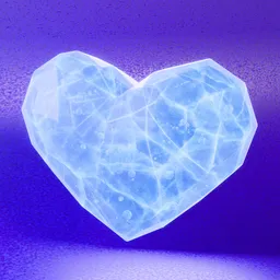 Stylized Frozen Ice Heart