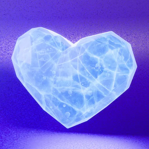 Stylized Frozen Ice Heart