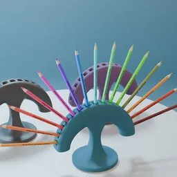 Waterclor pencils stand for 3d print