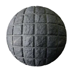 Weathered Stone Grid Tiles