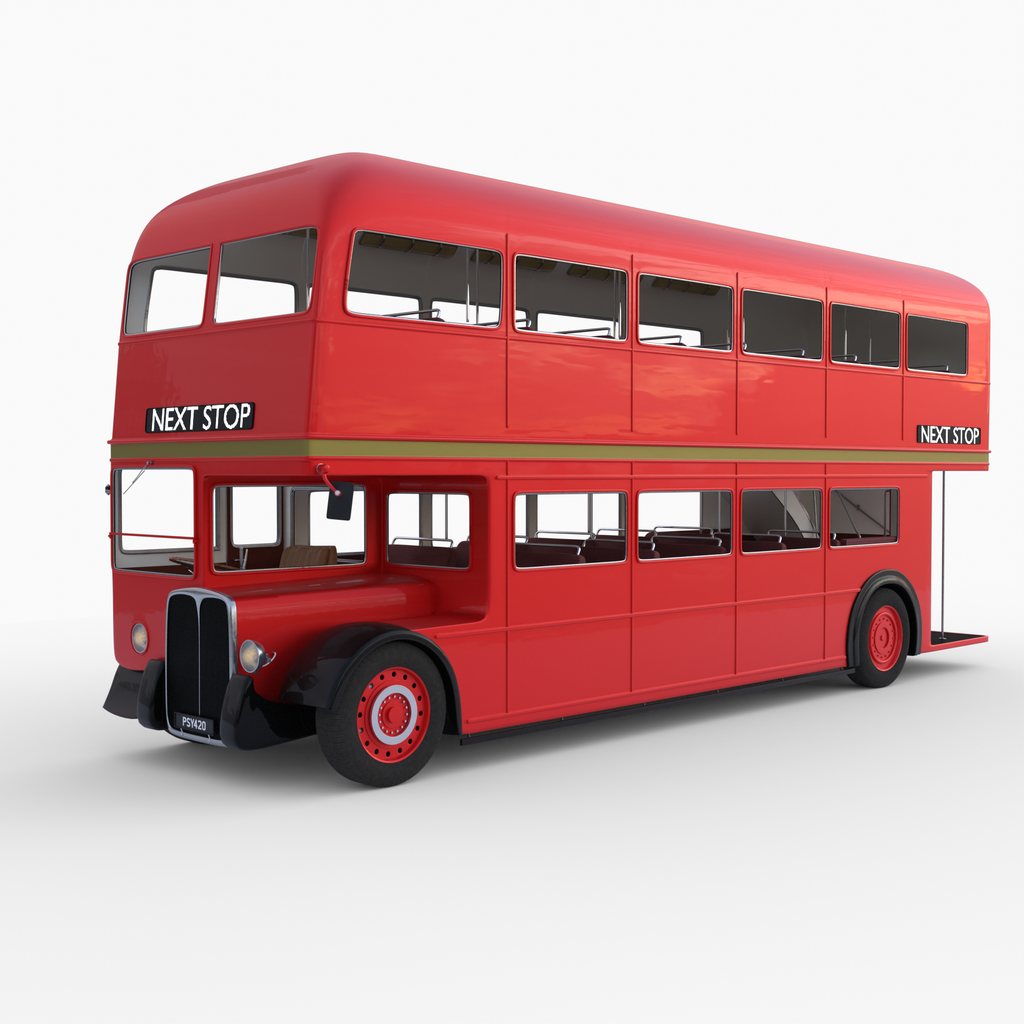 Dobble decker | FREE 3D Bus models | BlenderKit