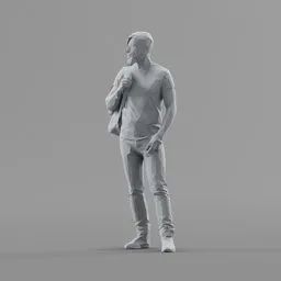 Lowpoly Male Standing