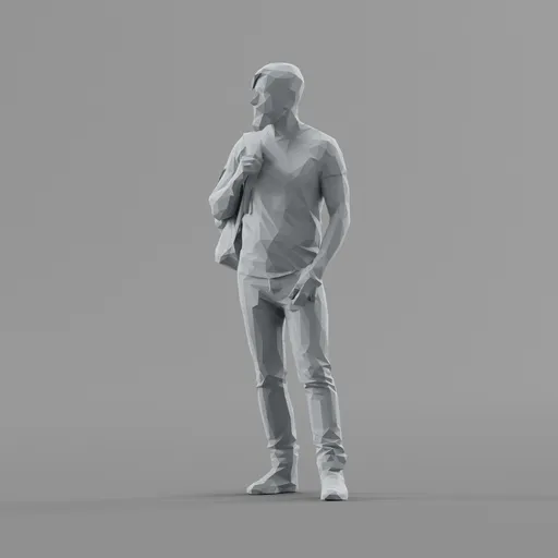 Lowpoly Male Standing