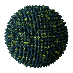 Detailed PBR virus texture for 3D modeling in Blender, suitable for medical animations and educational content.