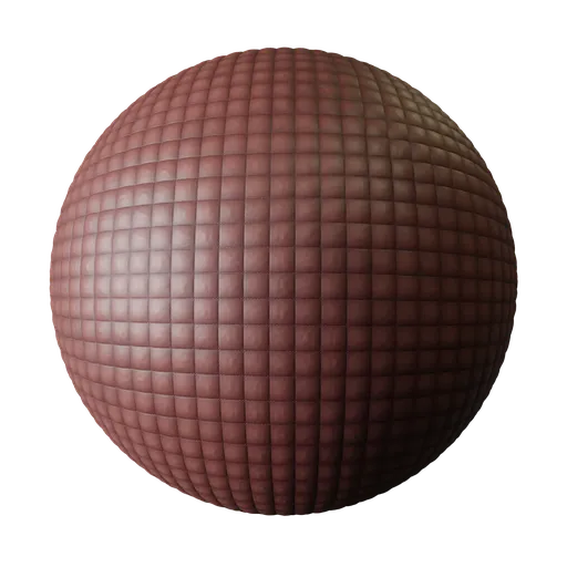 Red quilted fabric