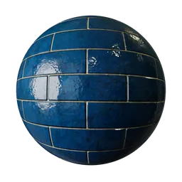 Tiles Blue Gloss