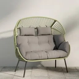 Woven Rattan Accent Chair