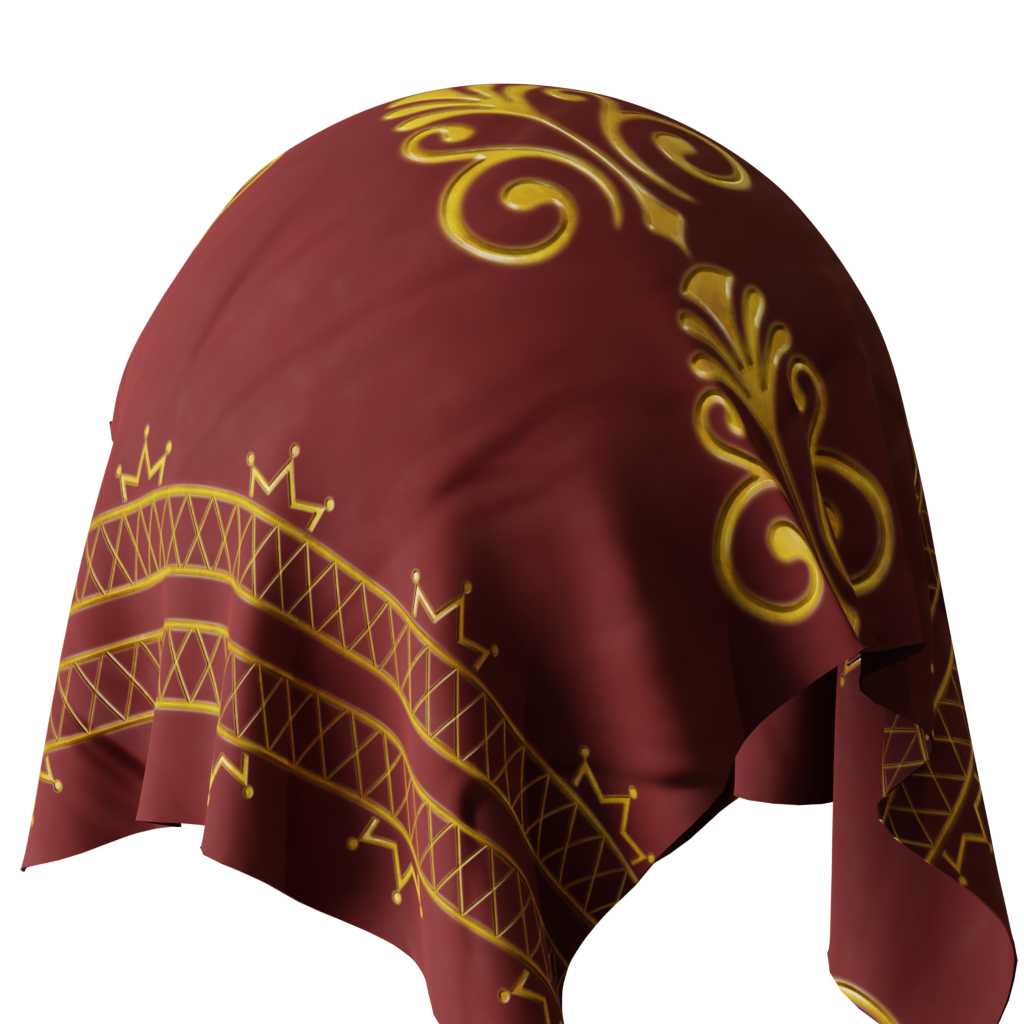 BlenderKit Download The FREE Royal Cloth Material