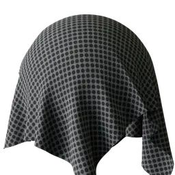 Black gray dot fabric