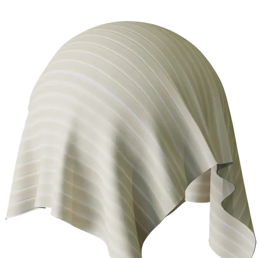 Stripe White Velvet