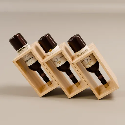 Wine Bottle Wooden Rack