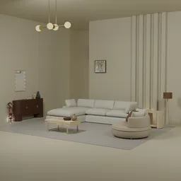 Simple and cozy living room