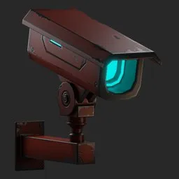 Stylized Sci-Fi Security Camera